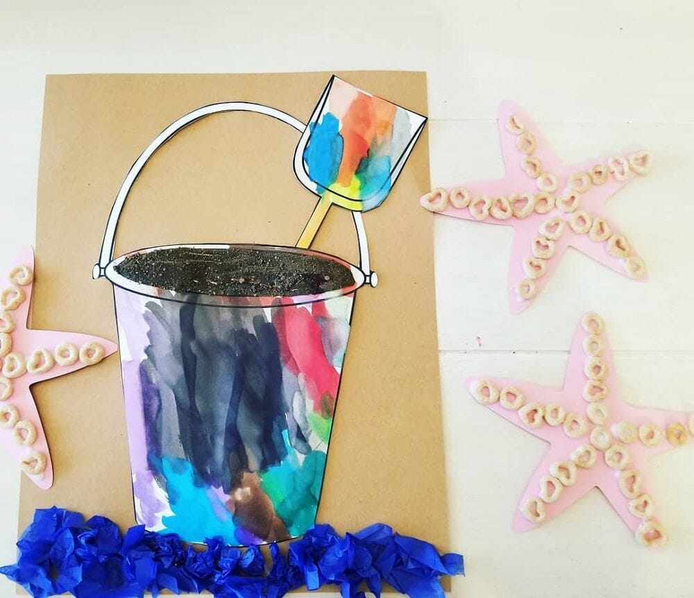 Plaster of Paris Crafts - Miniature Seashells and Starfish Pictures