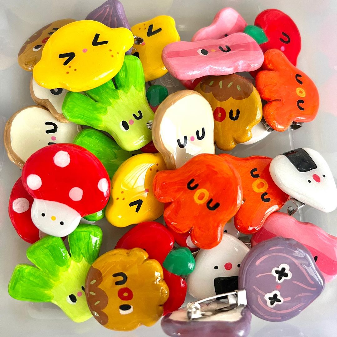 Homemade clay charms Mont Marte Global