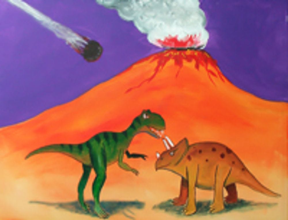 Dinosaur painting shop
