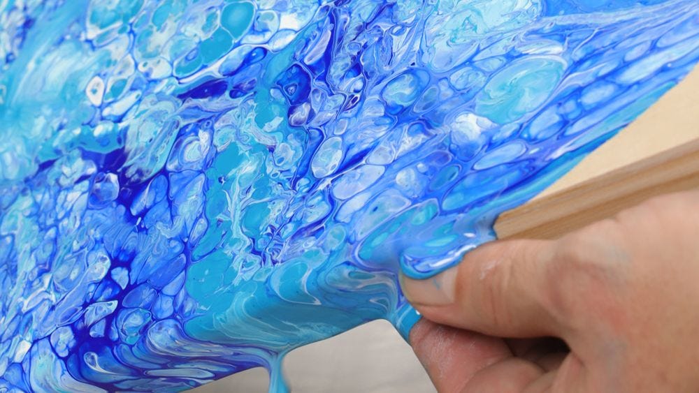 Pouring Medium Acrylic Paint, Silicone Drawing Tool
