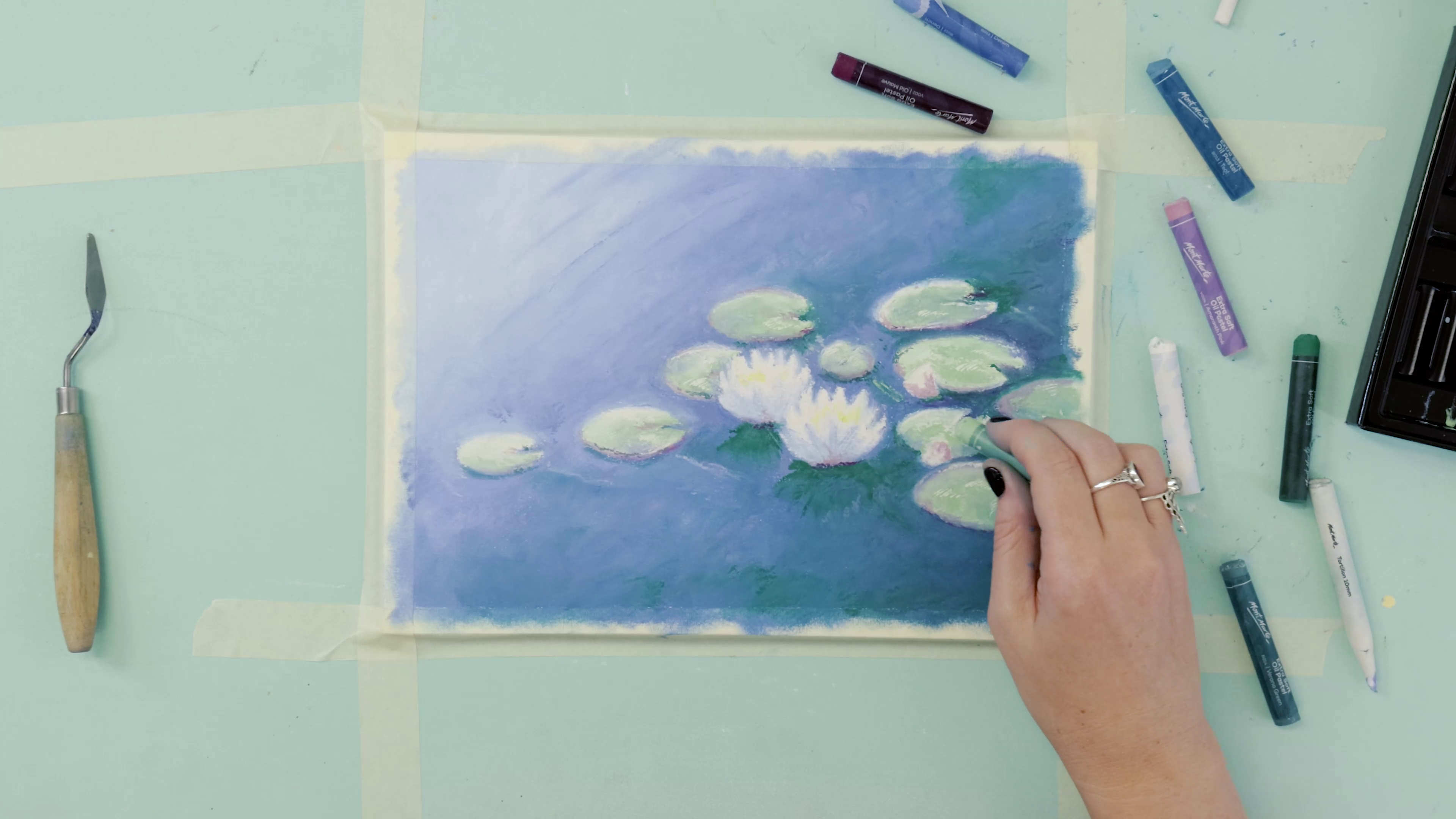Painting My World: Trying Water Soluble Pastels