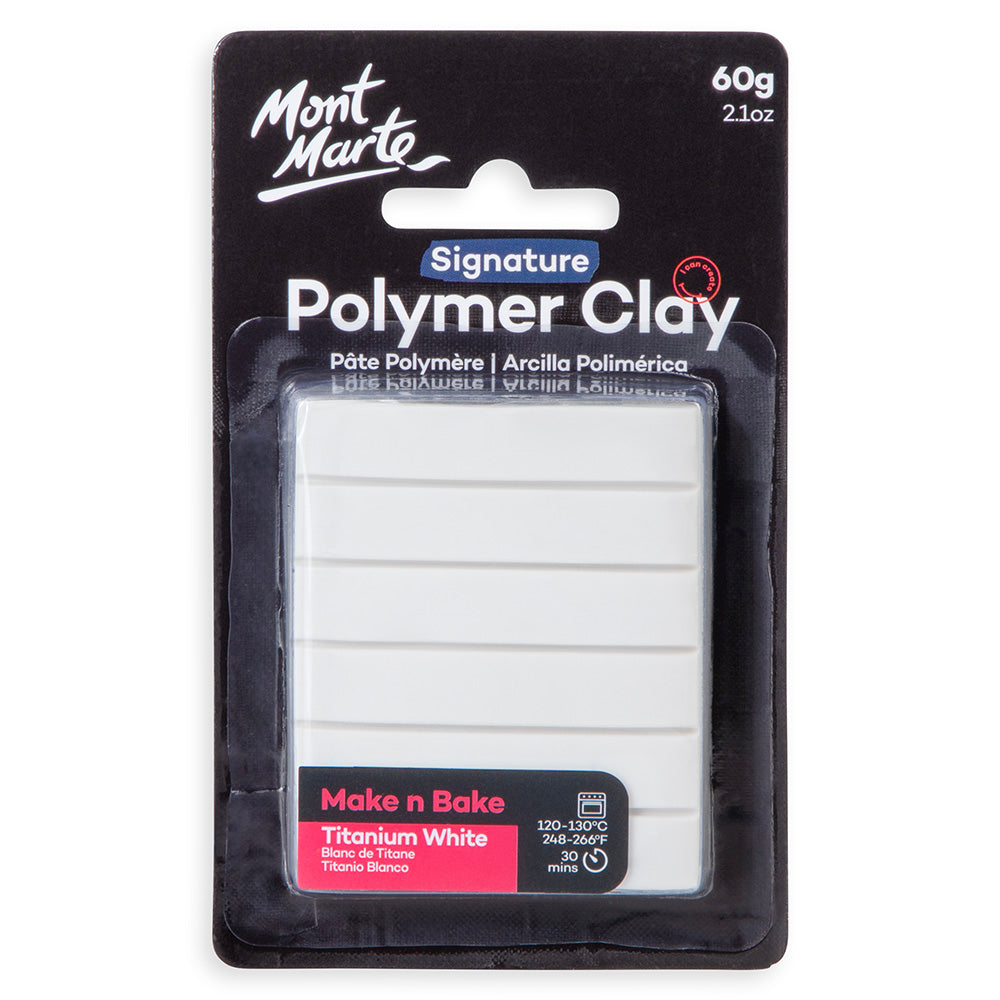Make n Bake Polymer Clay Signature 60g (2.1oz) - Titanium White
