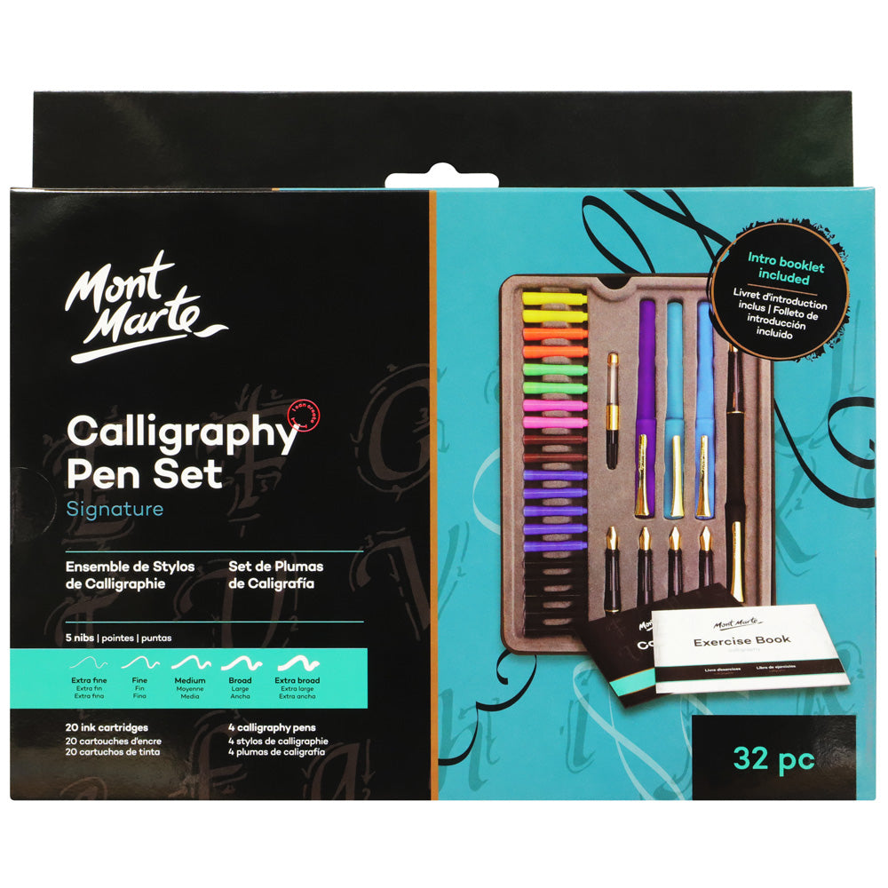 Calligraphy Pen Set Signature 32pc – Mont Marte Global