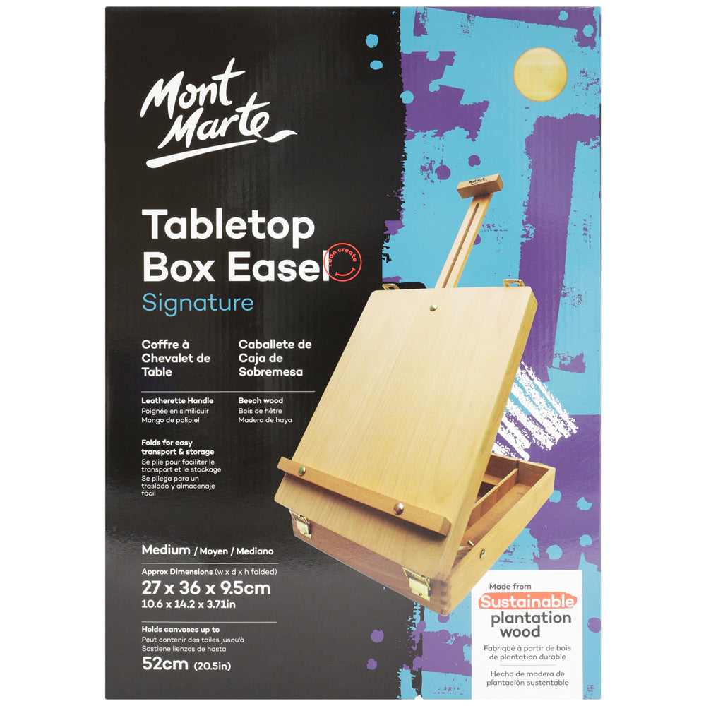 Tabletop Box Easel Signature Medium Mont Marte Global
