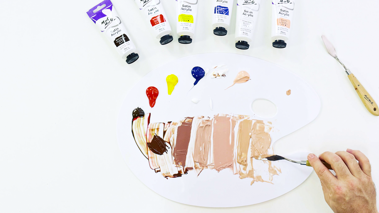 How to make skin tones with paint