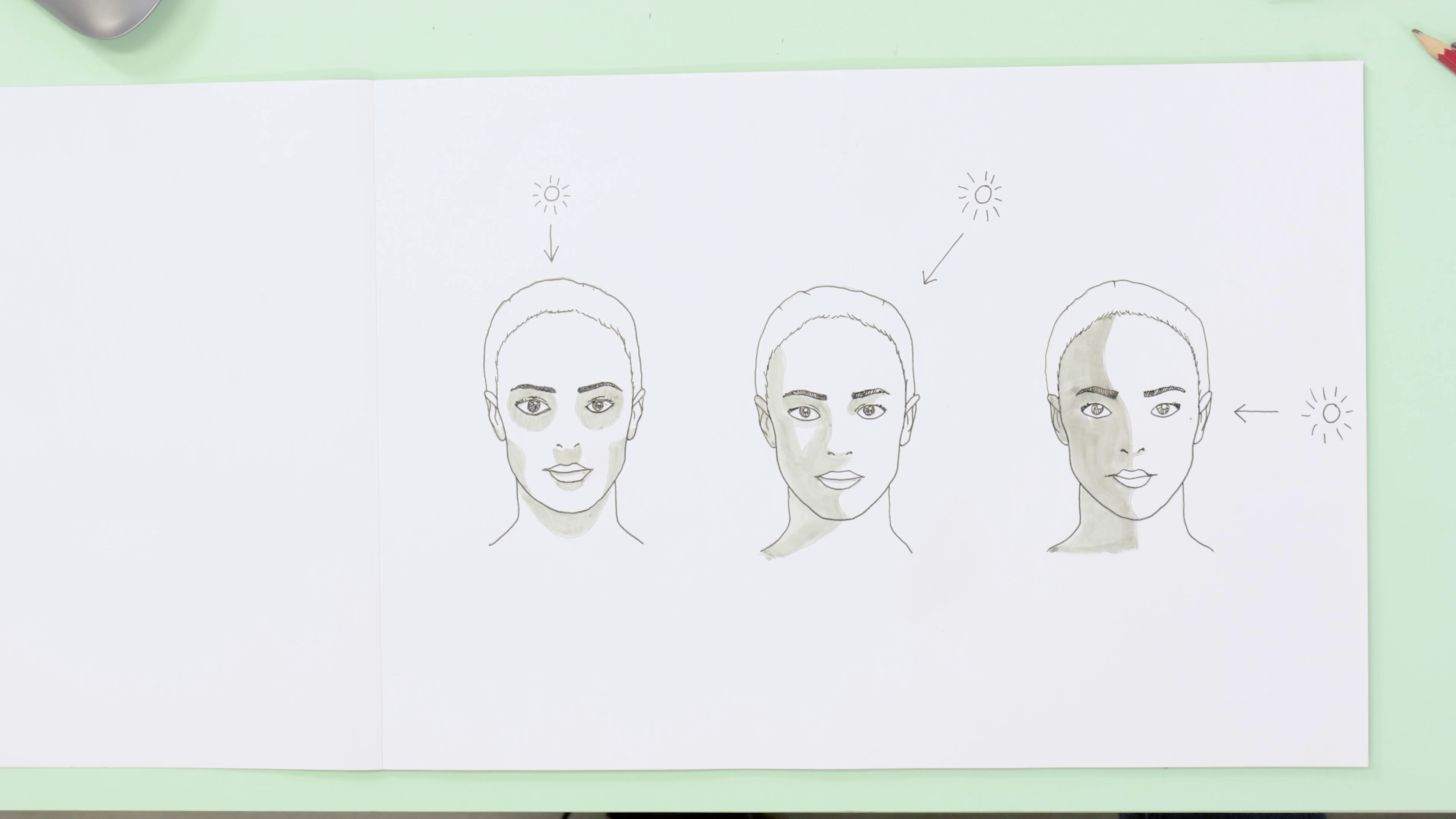 Creating Face Image Using Shadow How to draw shadows on faces – Mont Marte Global