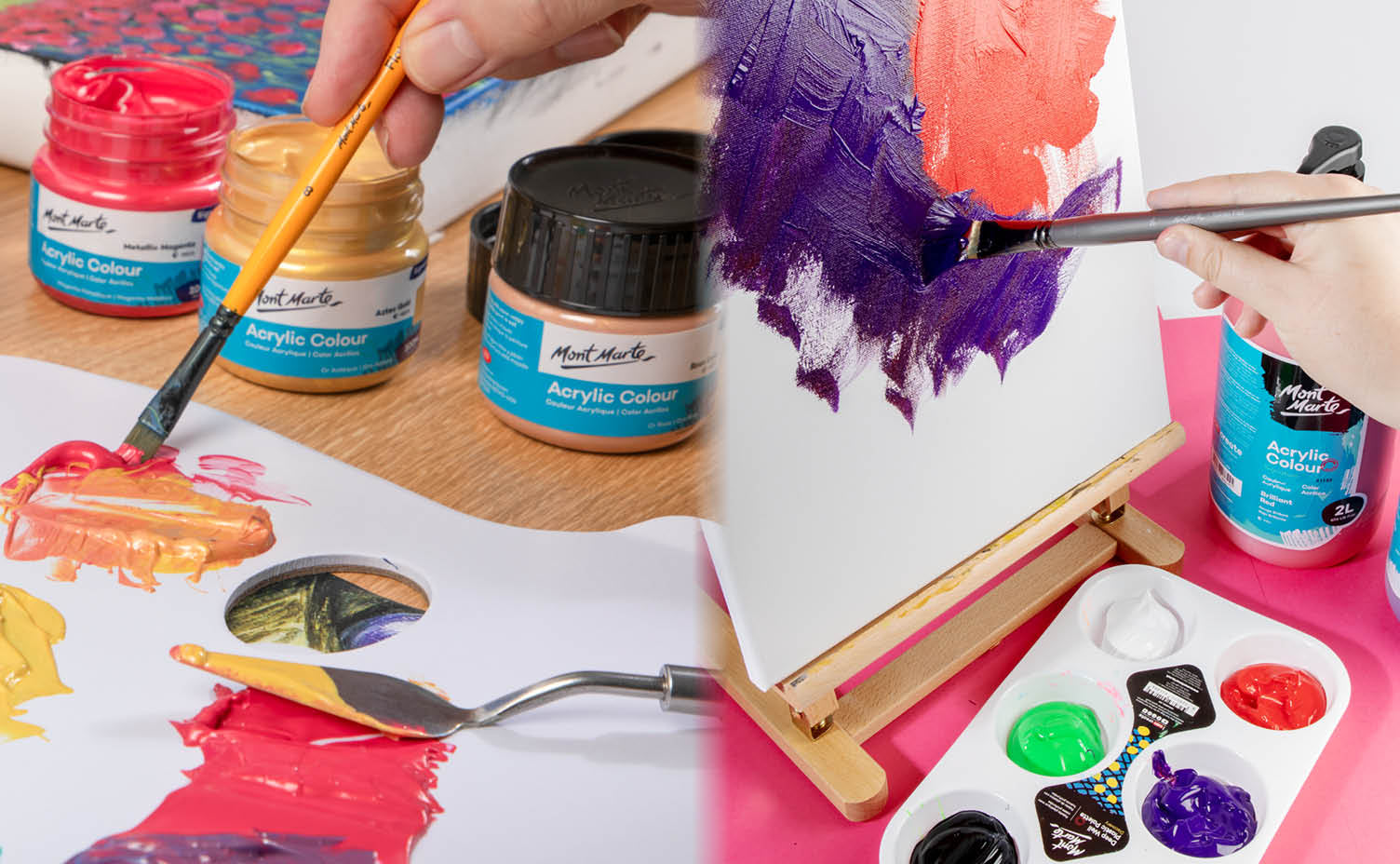 <p>Experiment with<br/><strong>Acrylic Colour</strong></p>
