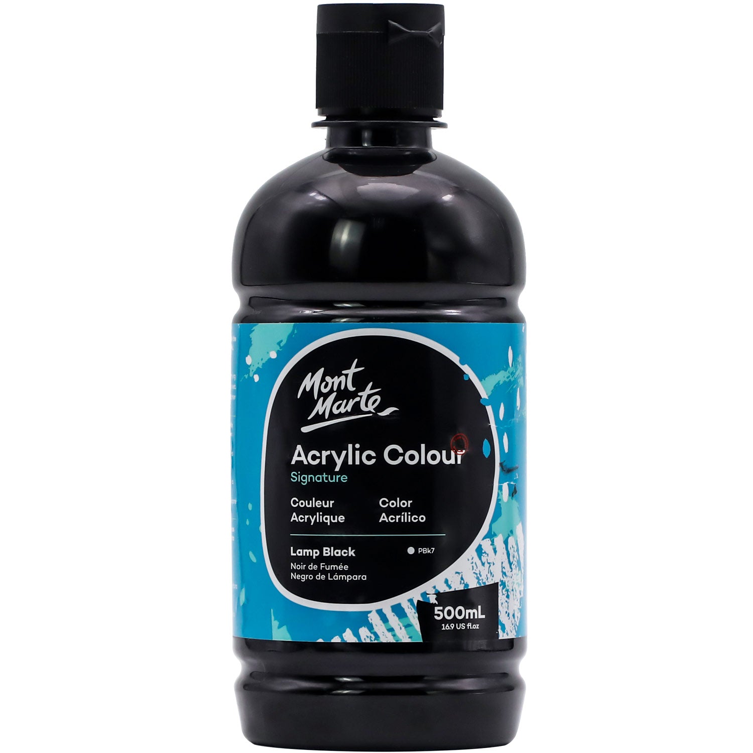 Acrylic Colour Signature 500ml (16.9 US fl.oz) bottle - Lamp Black