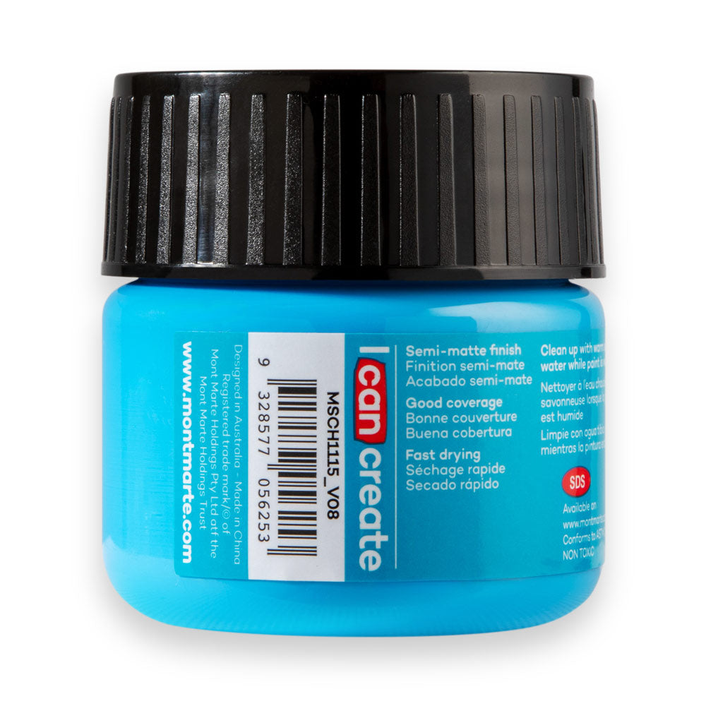 Acrylic Colour Paint Signature 100ml (3.4 US fl.oz) Tub - Fluoro Blue