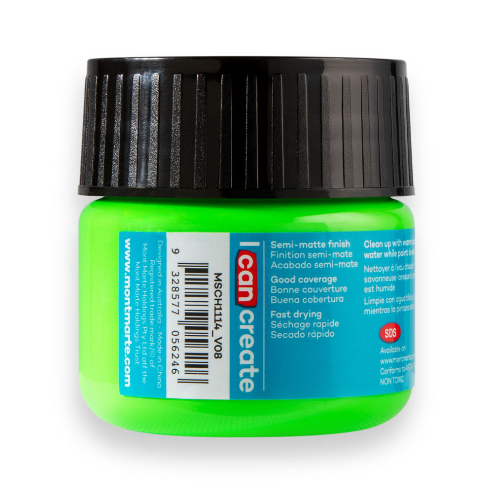 Acrylic Colour Paint Signature 100ml (3.4 US fl.oz) Tub - Fluoro Green