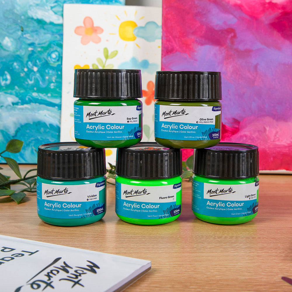 Mont Marte Acrylic Colour Paint Signature 100ml (3.4 US fl.oz