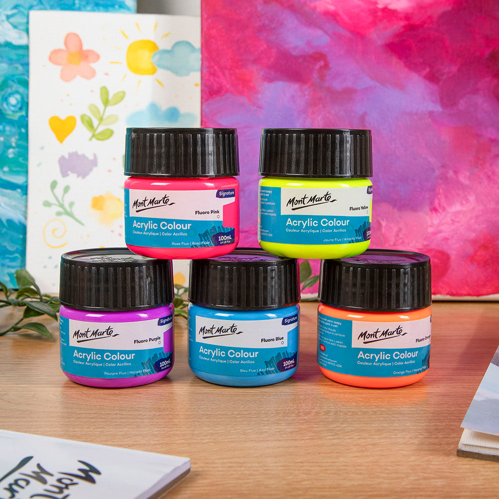 Mont Marte Acrylic Colour Paint Signature 100ml (3.4 US fl.oz
