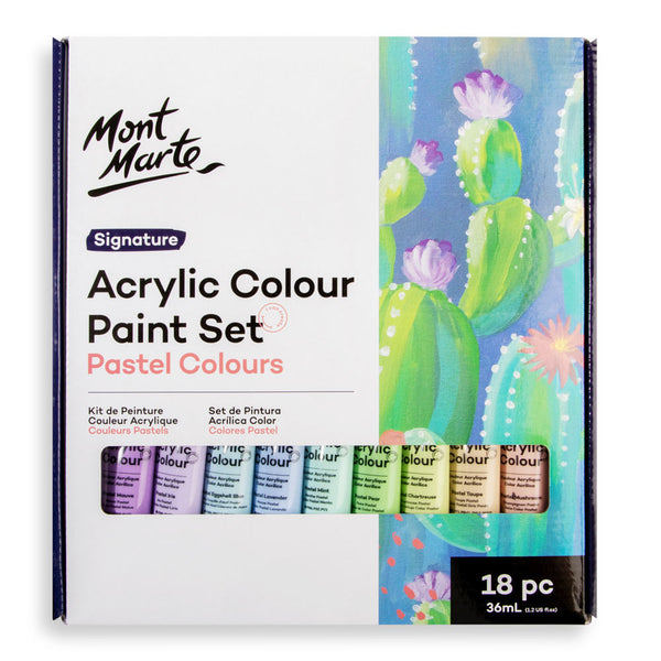 Mont Marte Artist Paint Box Easel Storage Box Store Pastels Oil Acrylic  Paint Wood Boxes 
