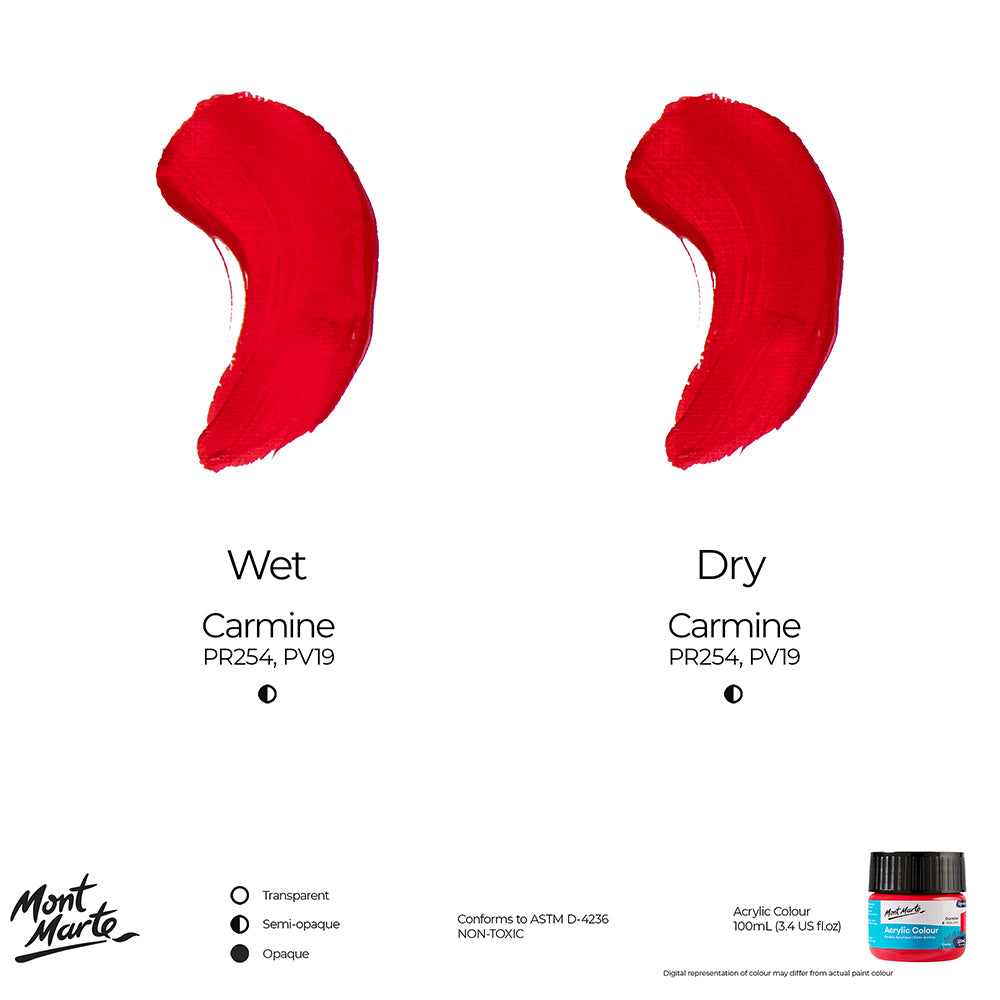 Pintura acrílica Signature 100 ml (3,4 onzas líquidas estadounidenses) - Carmín
