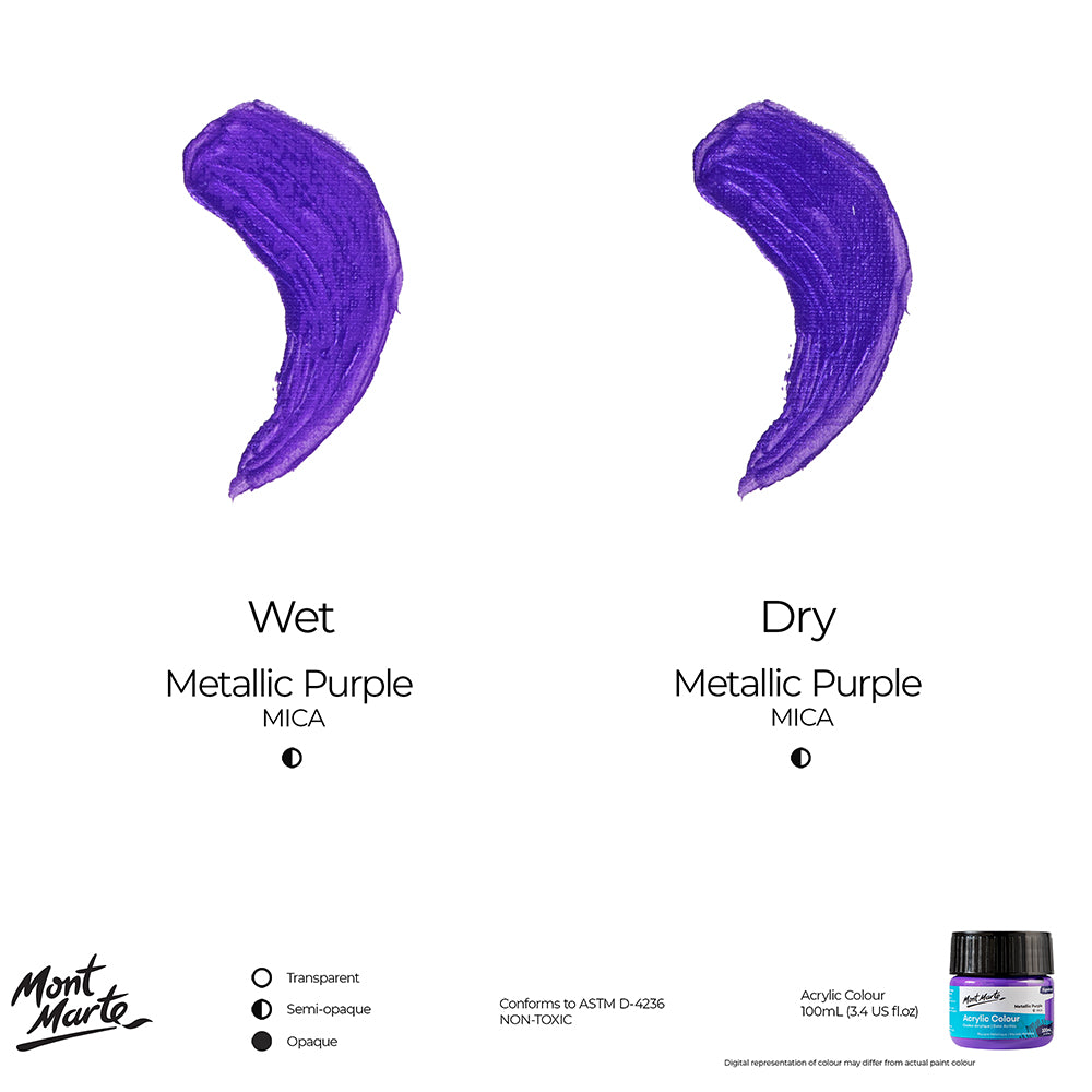 Mont Marte Acrylic Colour Paint Signature 100ml (3.4 US fl.oz
