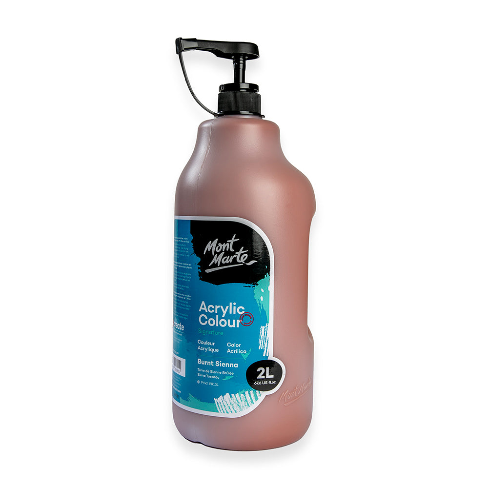 Acrylic Colour Paint Signature 2L (67.6 US fl.oz) Bottle – Burnt