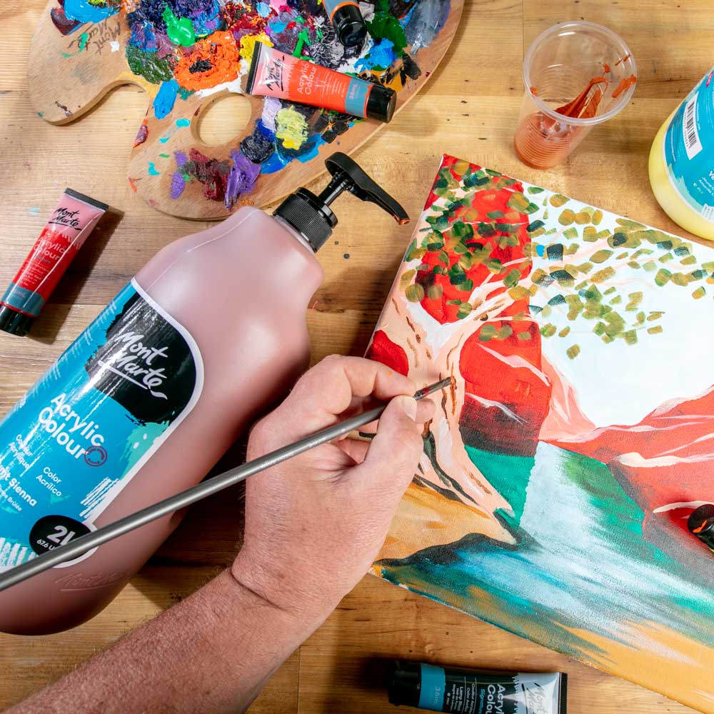 Acrylic Colour Paint Signature 2L (67.6 US fl.oz) Bottle – Burnt