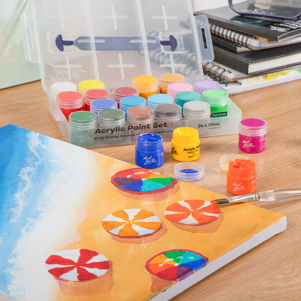 Mont Marte Acrylic Paint Pot Set Signature 24pc x 20ml (0.68 US fl
