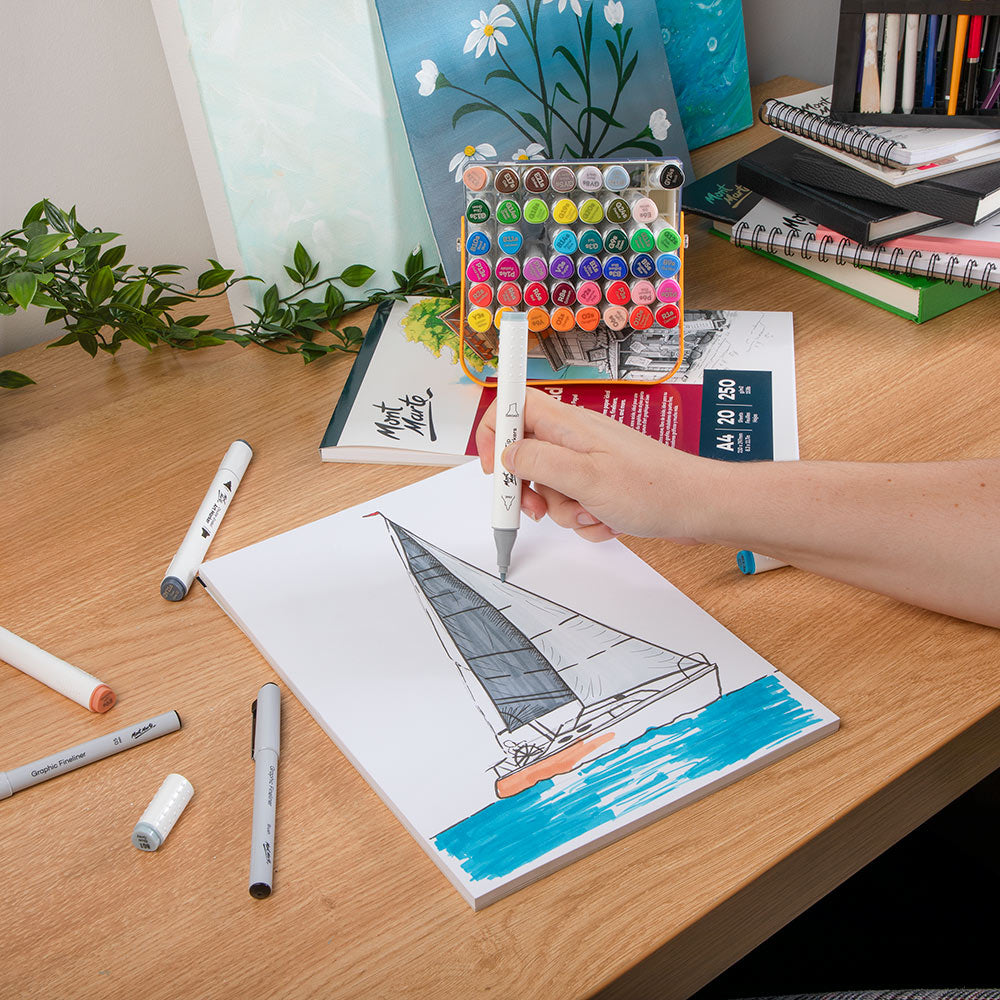 Mont Marte Bristol Paper Pad Premium A4 250gsm 20 Sheets