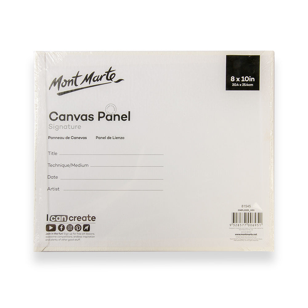 Canvas Panels Signature 2pc 20.4 x 25.4cm (8 x 10in) – Mont Marte