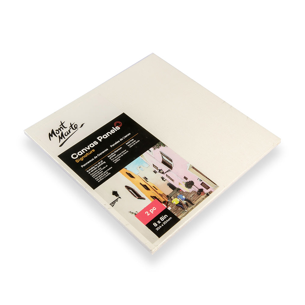 Canvas Panels Signature 2pc 20.4 x 20.4cm (8 x 8in) – Mont Marte