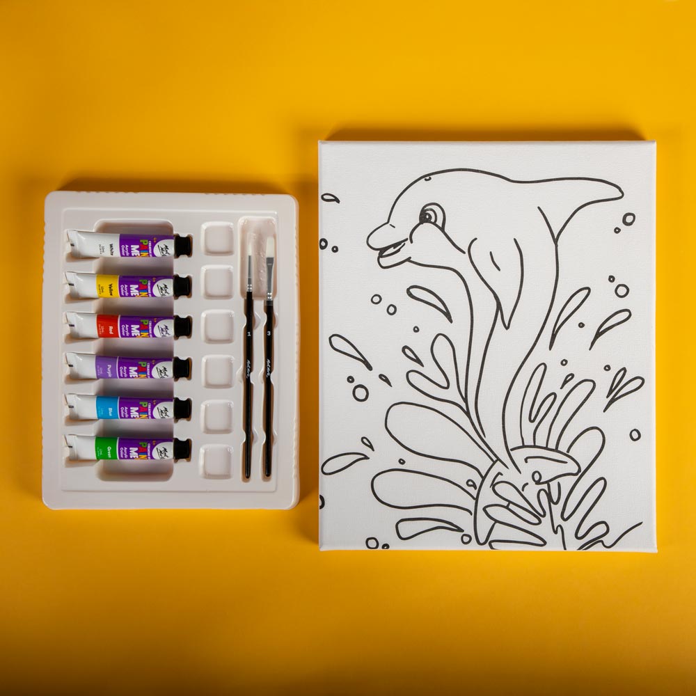 Creative Kids Paint Me Canvas Set 9pc - Dolphin – Mont Marte Global