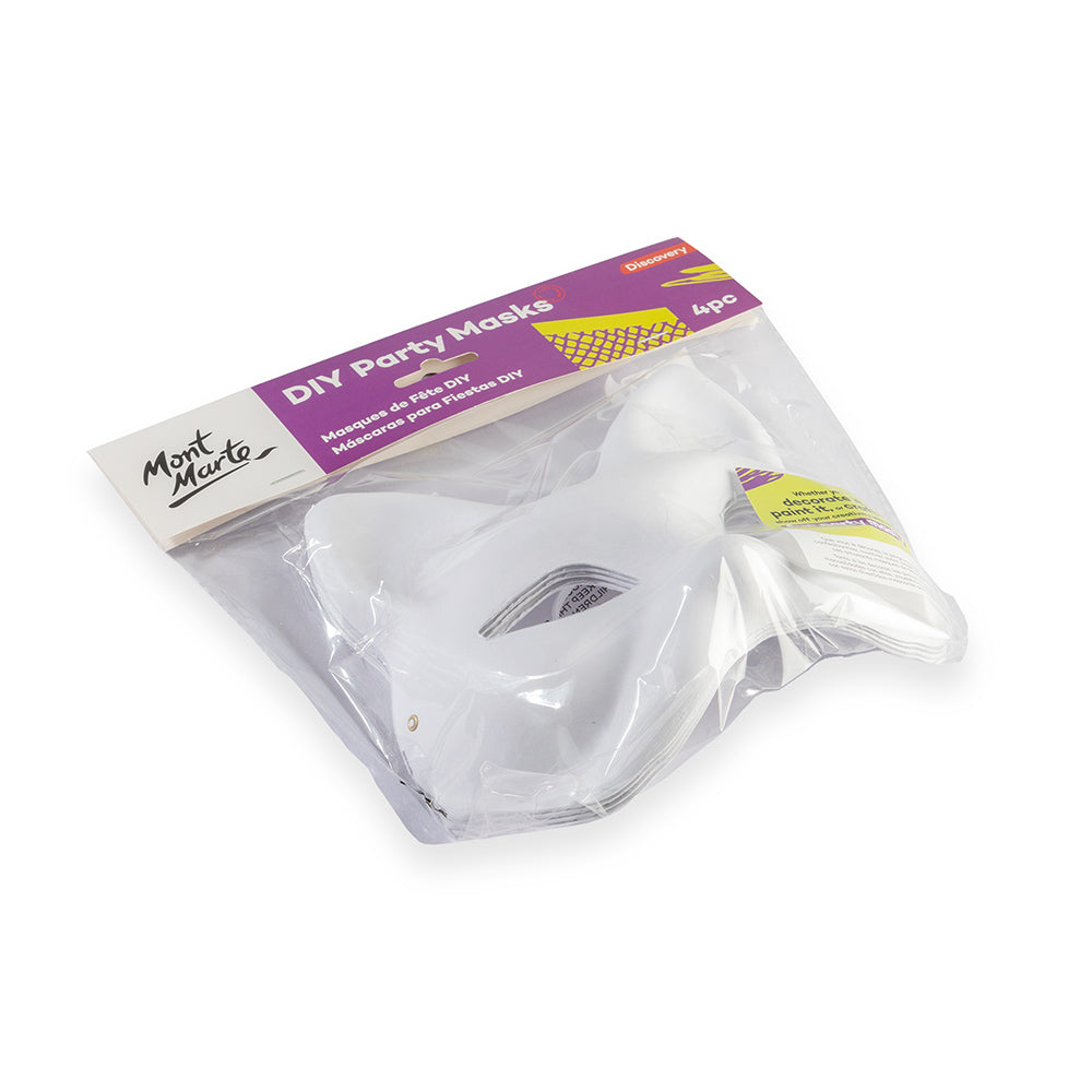 Mont Marte DIY Party Masks Discovery 4pc - Cat