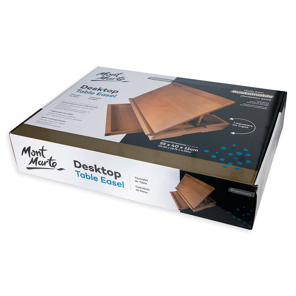 Mont Marte Desktop Table Easel Premium - Beech Wood – Mont Marte