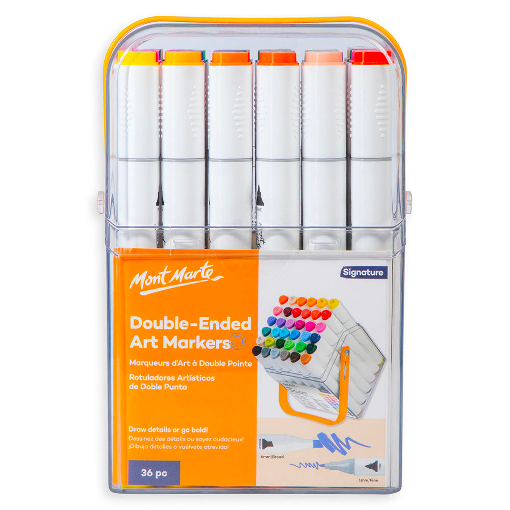 Double-Ended Art Markers in Case Signature 36pc