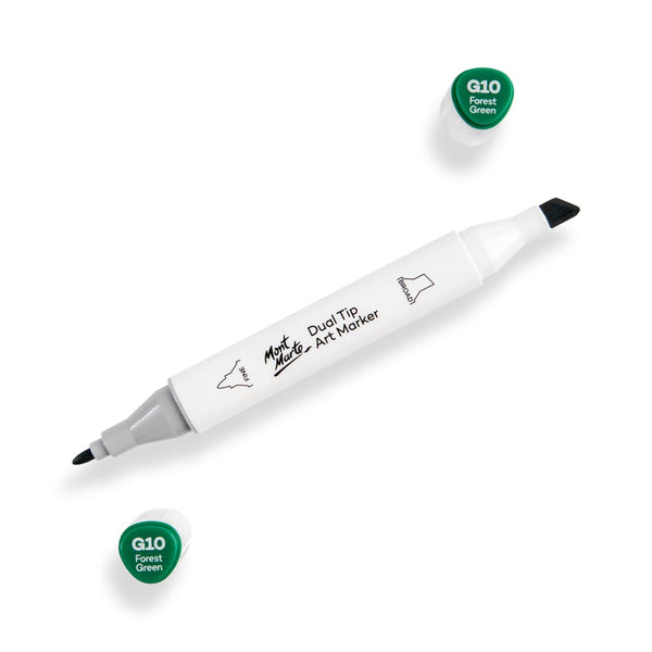 Dual Tip Art Marker Premium - Forest Green G10 – Mont Marte Global