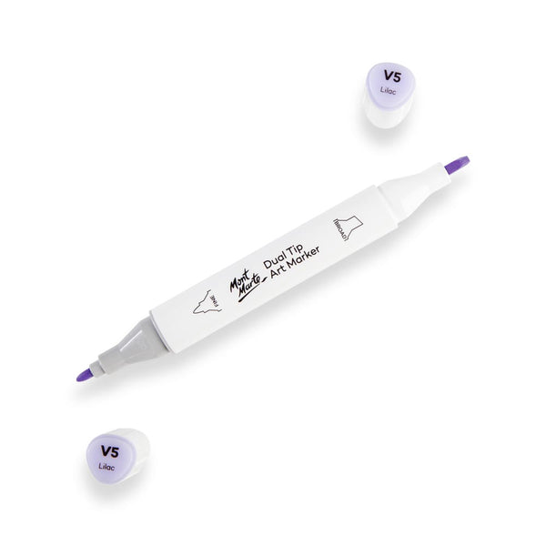 Dual Tip Art Marker Premium - Lilac V5