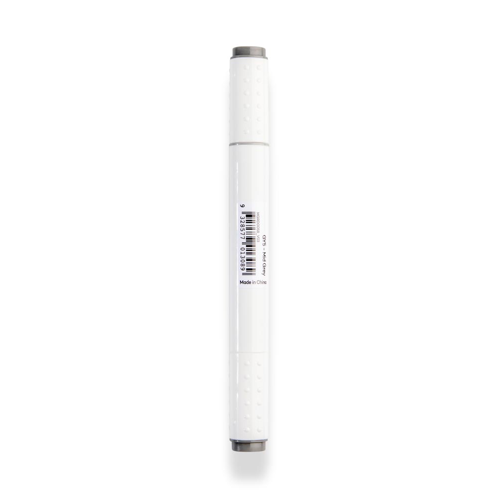 Dual Tip Art Marker Premium - Mid Grey GY5 – Mont Marte Global