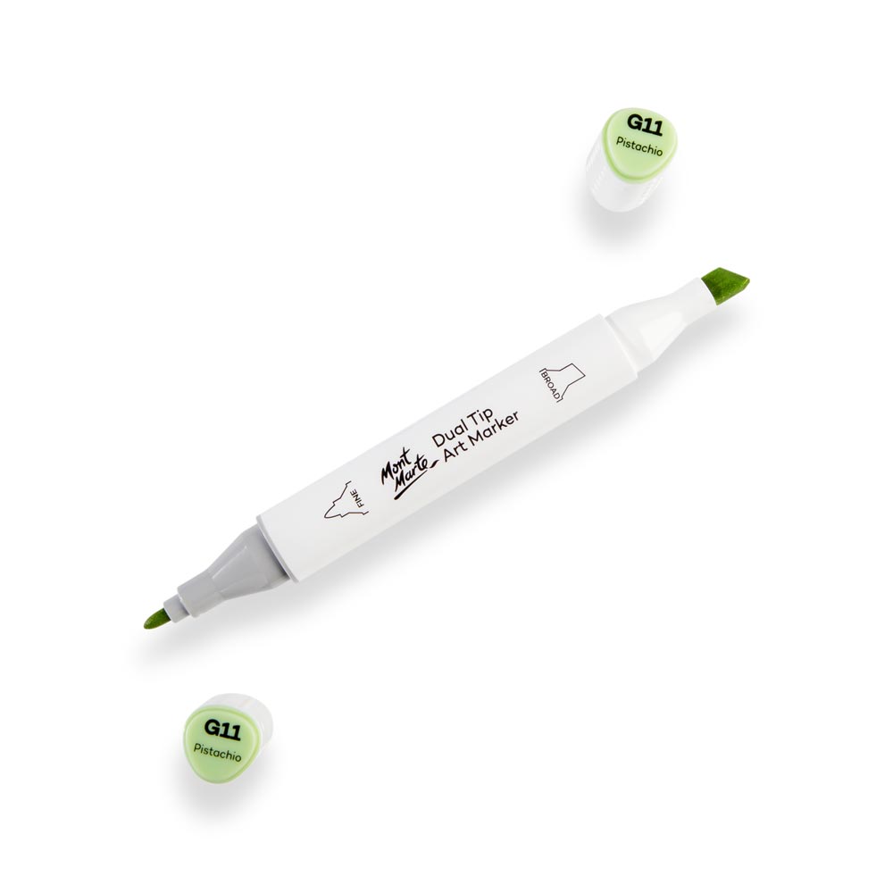 Dual Tip Art Marker Premium - Pistachio G11 – Mont Marte Global