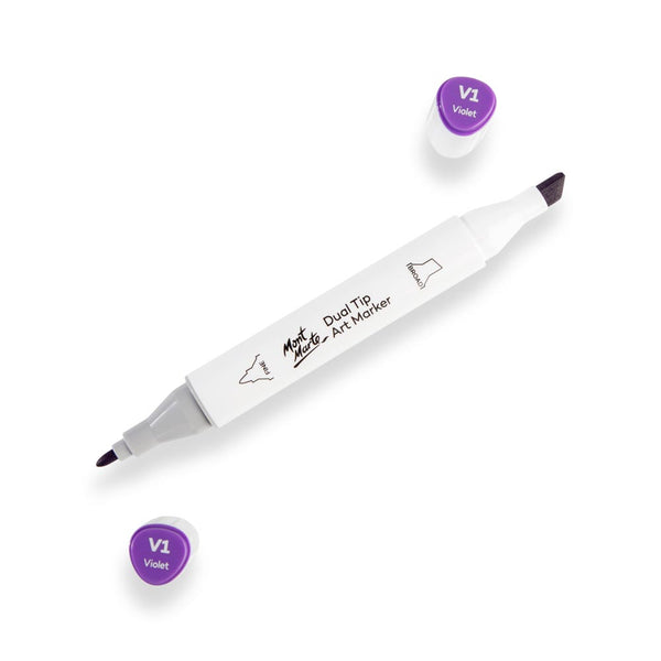 Dual Tip Art Marker Premium - Violet V1 – Mont Marte Global