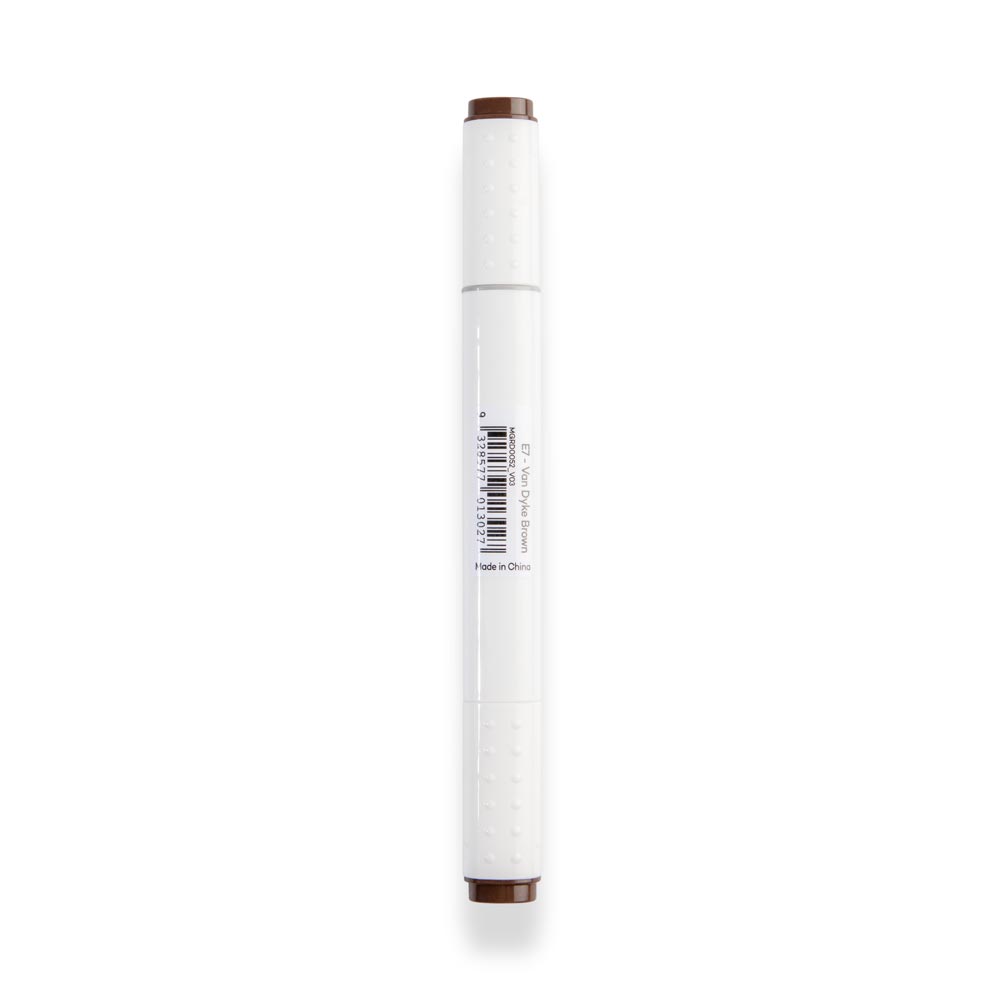 Dual Tip Art Marker Premium - Van Dyke Brown E7 – Mont Marte Global