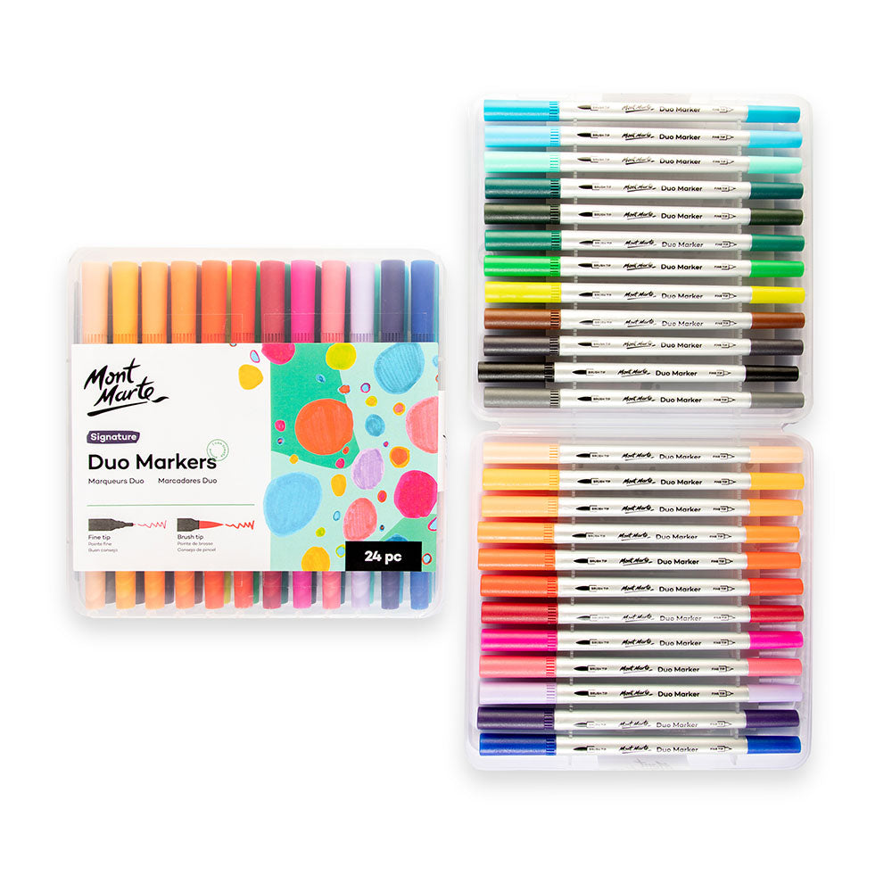 Mont Marte Dual Nib Markers Mont Marte Premium Marker Set Dual Tip