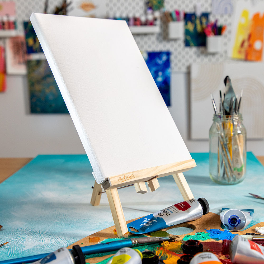 Easel and Canvas Discovery Medium 20 x 30cm (7.9in x 11.9in