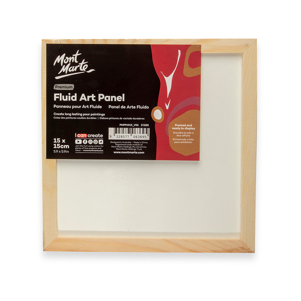 Mont Marte Fluid Art Panel Premium 15 x 15cm (6 x 6in) – Mont