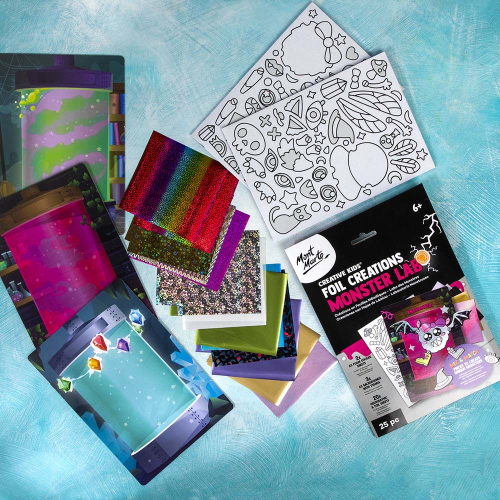 Mont Marte Foil Creations - Monster Lab 25pc - Enchanted – Mont
