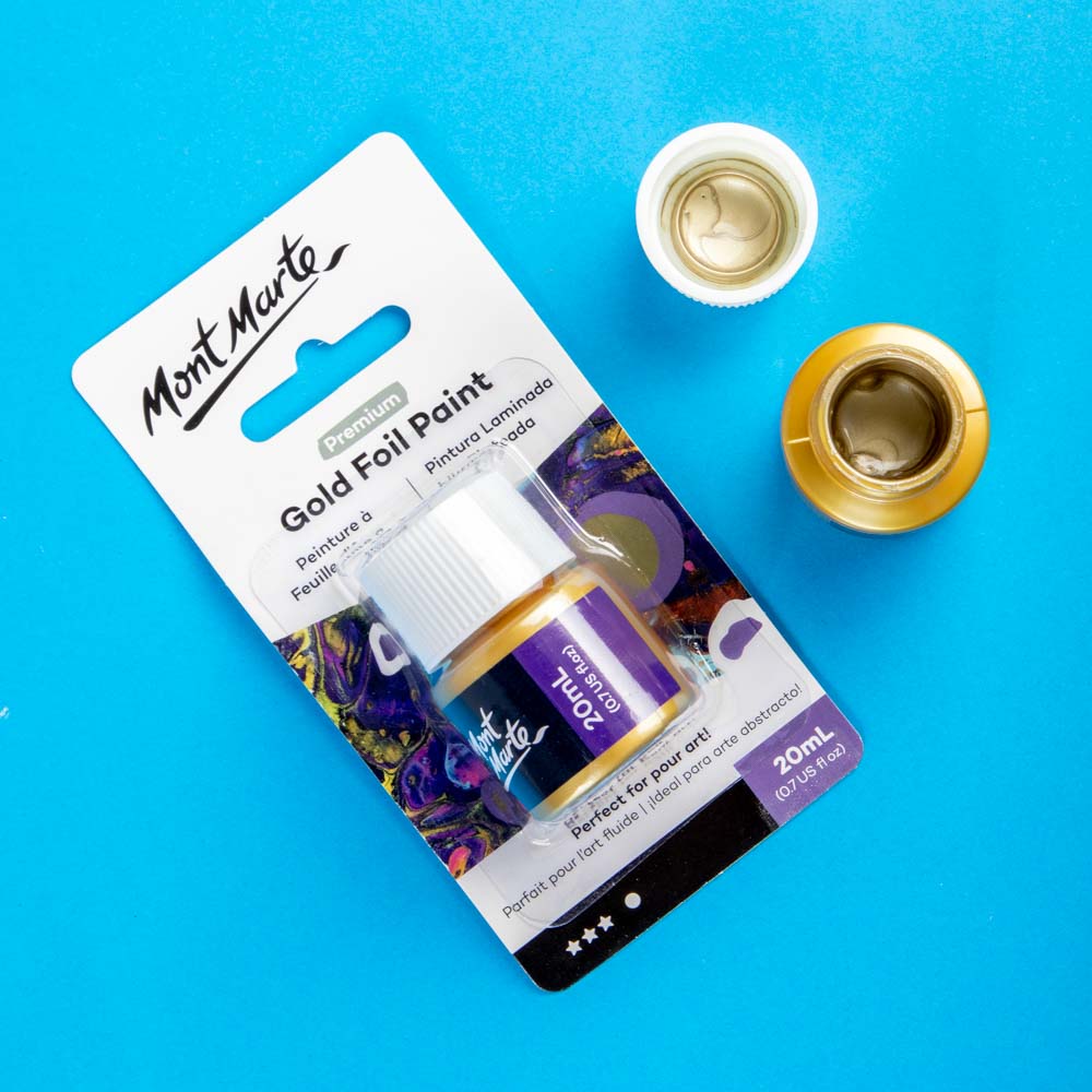 Gold Foil Paint Premium 20ml (0.68 US fl.oz) – Mont Marte Global