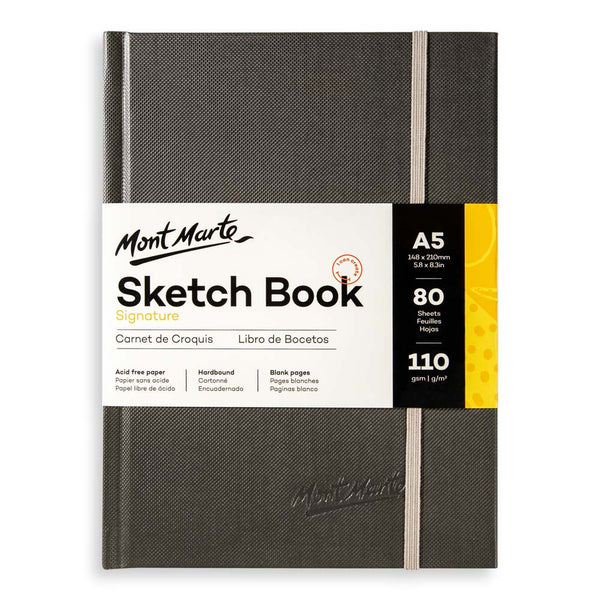 Hardbound Sketch Book Signature 110gsm A5 – Mont Marte Global