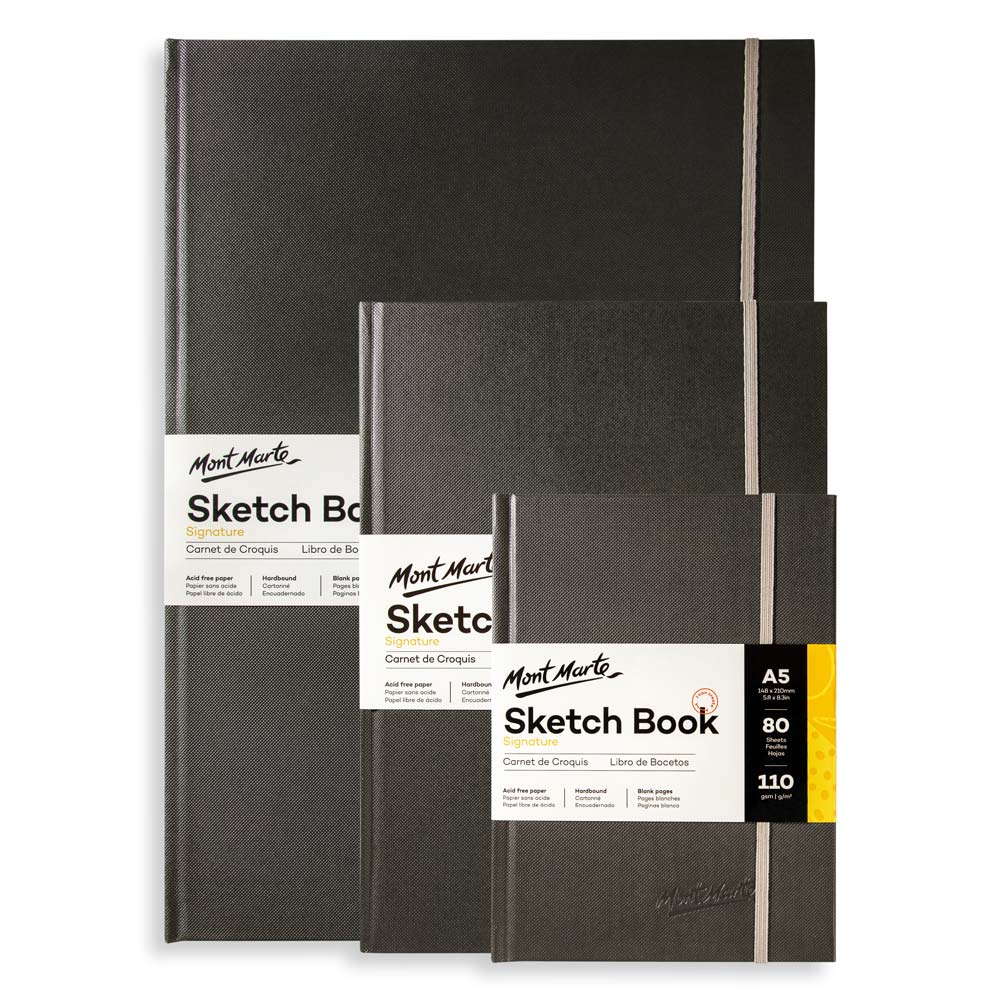 Pro Art® Premier Black 70lb. Hardbound Sketch Book