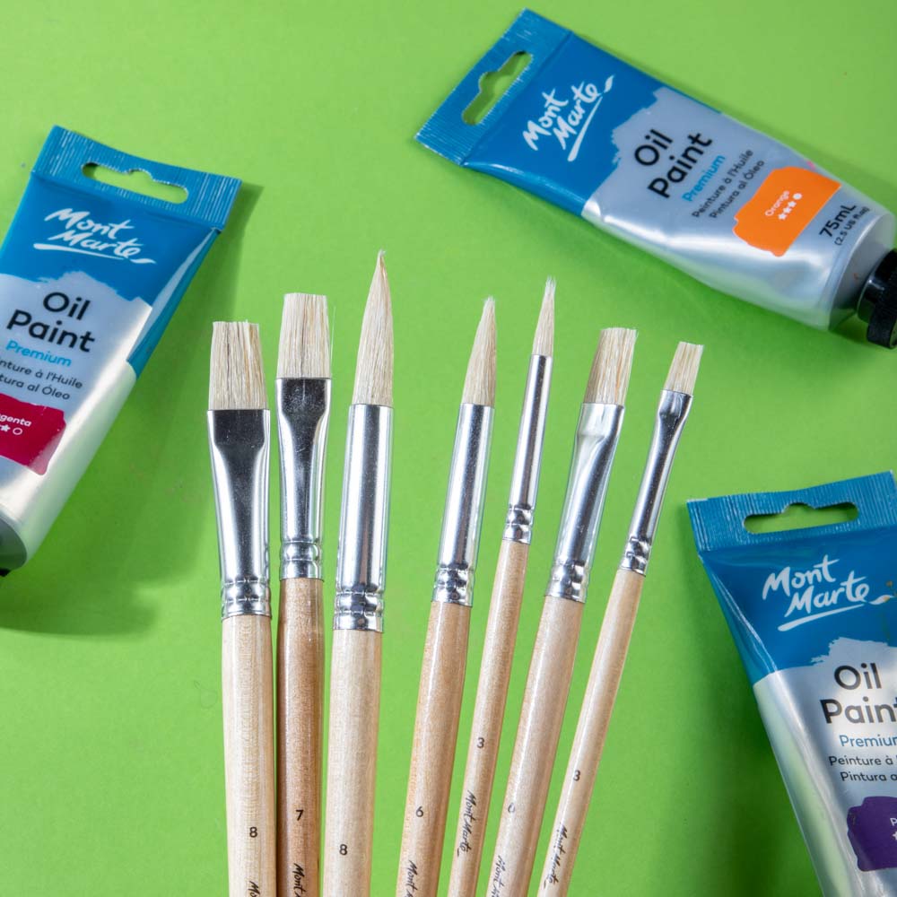 DataMax 1600R6 Round Hog Paint Brush 6 Pack - View #10