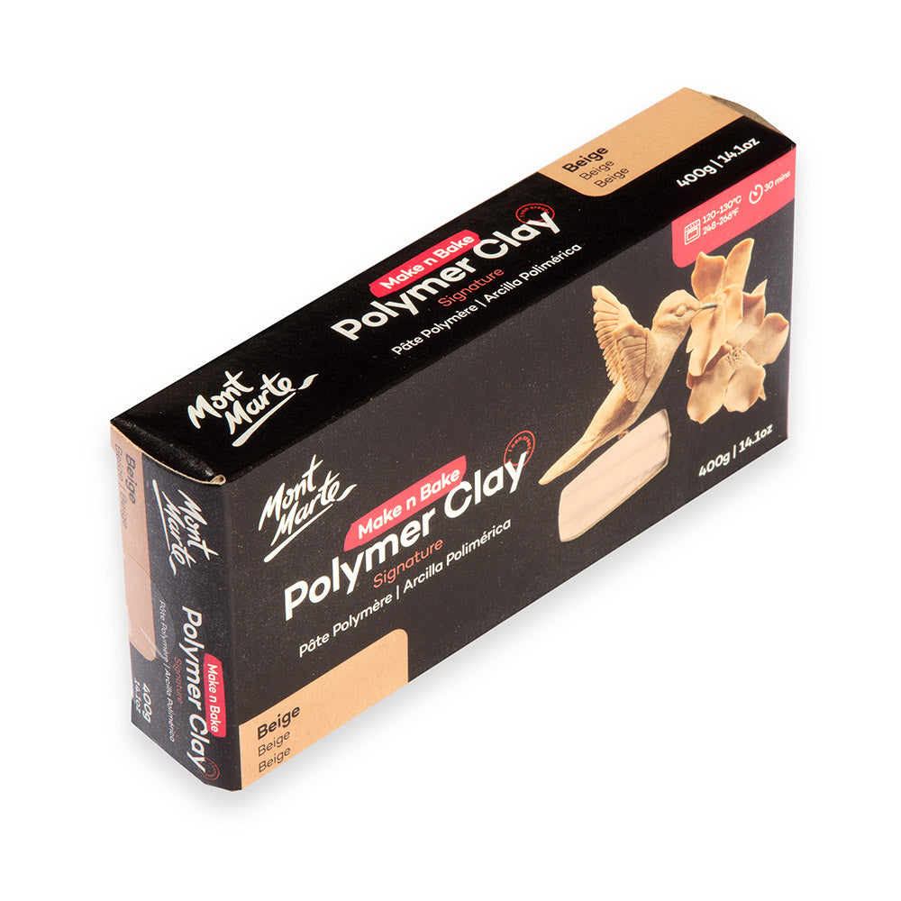 Make n Bake Polymer Clay Signature 400g (14.1oz) - Beige – Mont