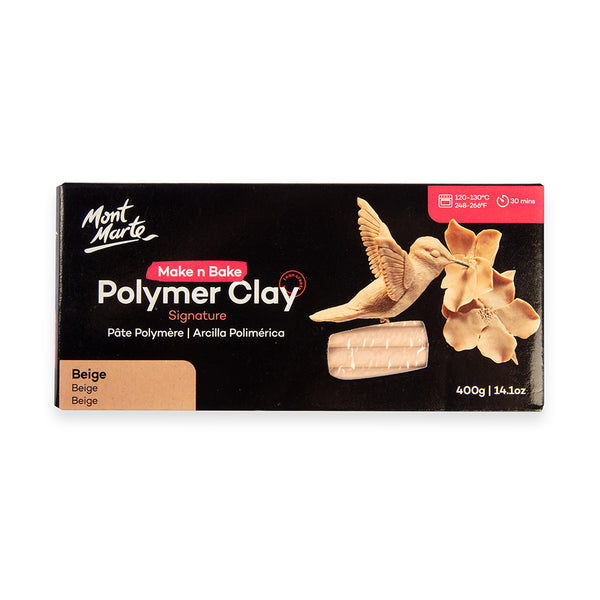 Make n Bake Polymer Clay Signature 400g (14.1oz) - Beige – Mont