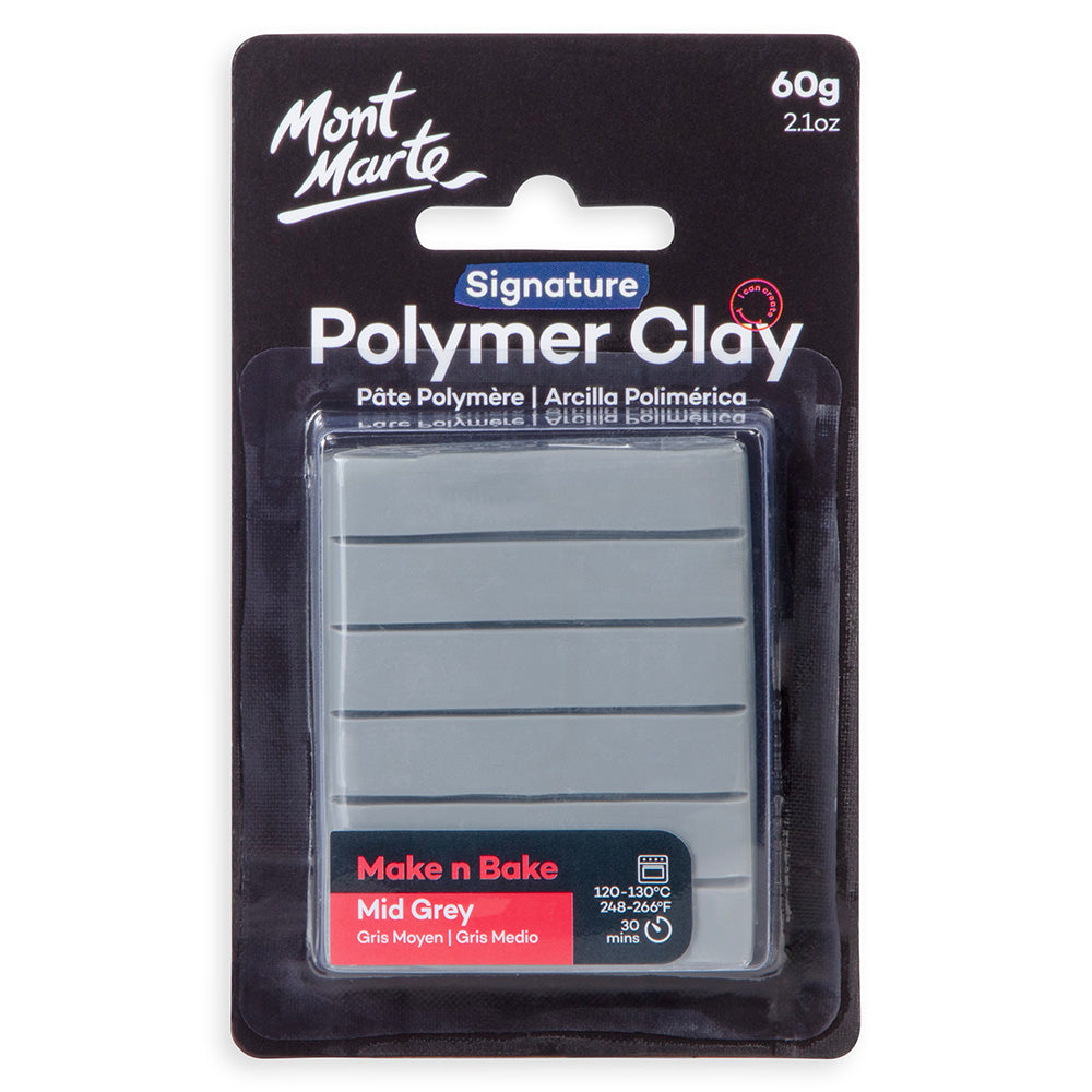 【新品未使用】NIGELLE BOLD MAKE CLAY n 2点＋おまけ Make n Bake Polymer Clay Signature 60g (2.1oz) - Mid Grey – Mont