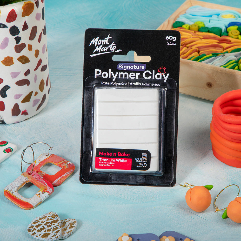 Make n Bake Polymer Clay Signature 60g (2.1oz) - Titanium White