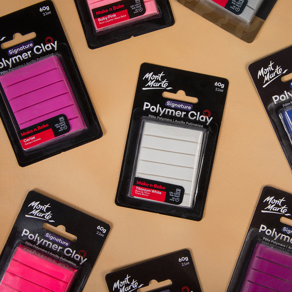 Make n Bake Polymer Clay Signature 60g (2.1oz) - Titanium White