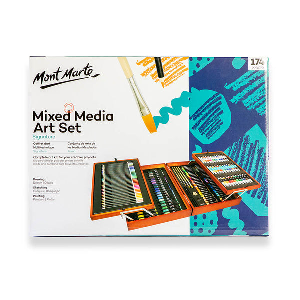 175 Piece Deluxe Art Set with 2 Drawing Pads, Acrylic  Paints,Crayons,Colored Pencils,Paint Set in Wooden Case,Professional Art  Kit,Art Supplies for