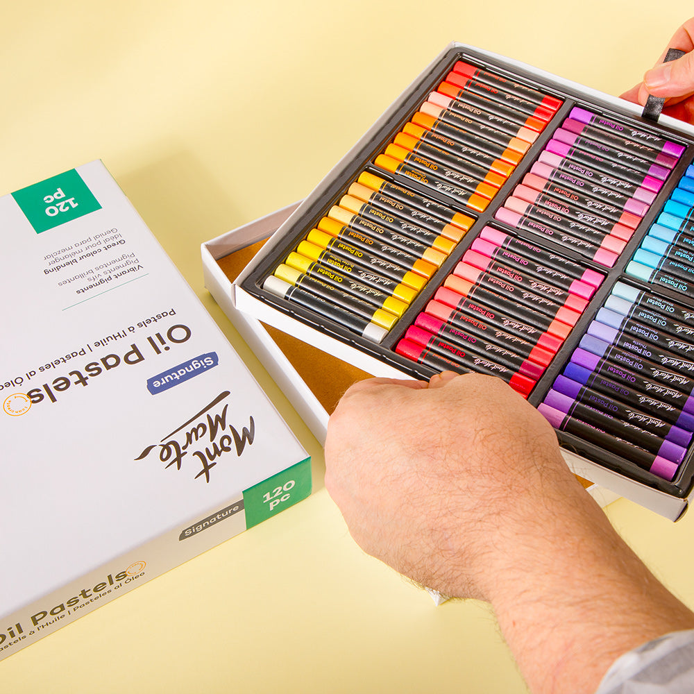 Mont Marte　オイルパステル　120色　パステルスティック Mont Marte Extra Soft Oil Pastels Vibrant Hues Premium 120pc